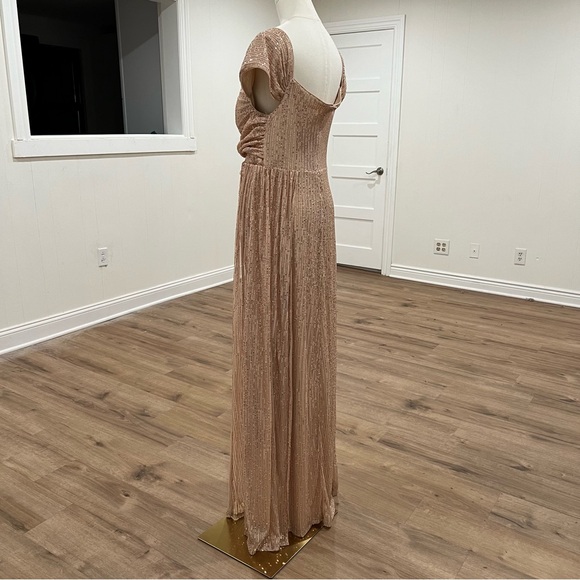 FAERIESTY Embellishment: Rose Gold Sequin Evening Dress - Picture 9 of 16